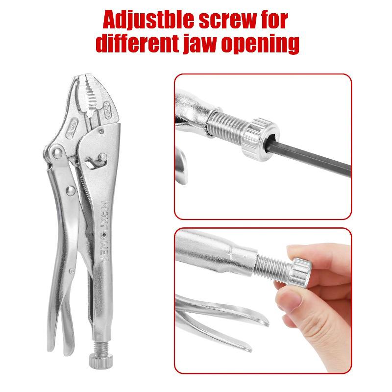 Heavy-Duty Industrial Grade C-Type Locking Pliers Multifunctional Fixed Circular Mouth Force Wrench Powerful Clamping Tool