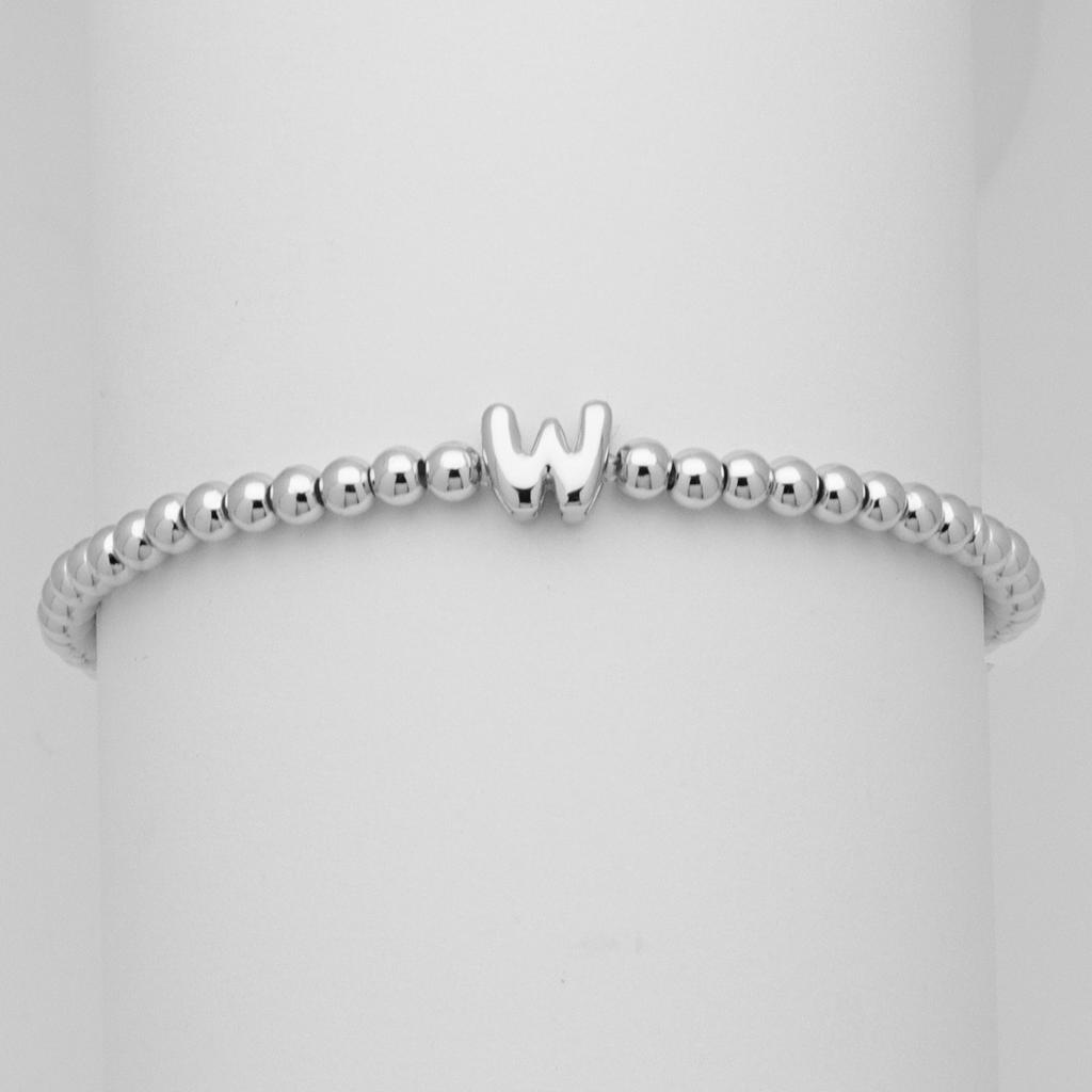 26 English Names White Gold Balloon Bubble Letter Bead Bead Bracelet Bracelet