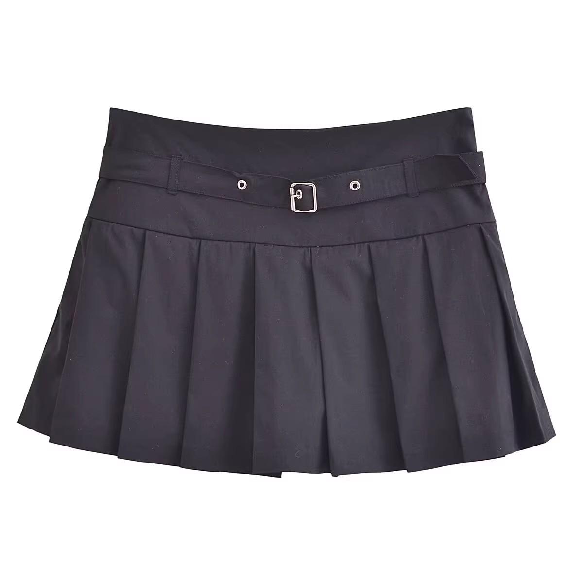 

2024 Зимние женские модные плиссированные кюлоты широкого кроя в европейском и американском стиле L