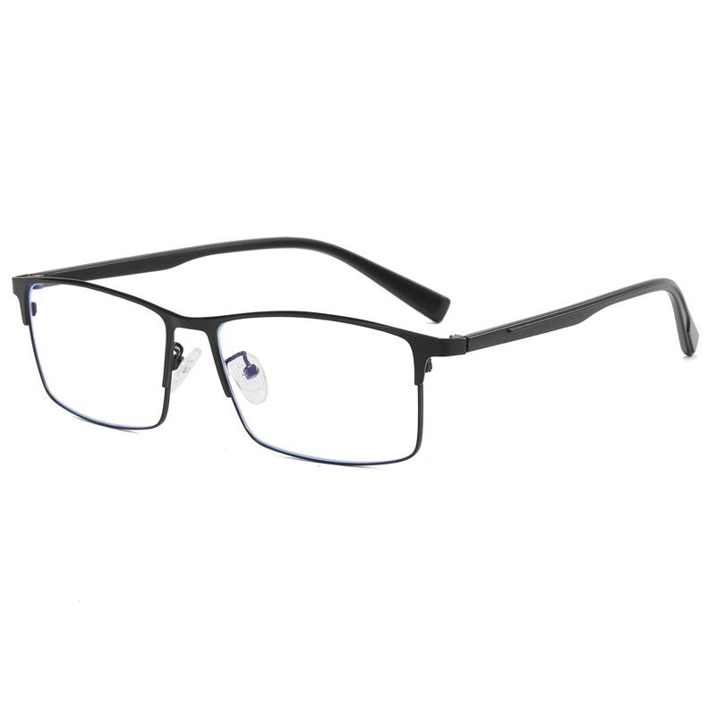 Half Frame Titanium Fashion Reading Glasses For Men High Quality Blue Light Blocking Prescription Eyeglasses Business Presbyopia