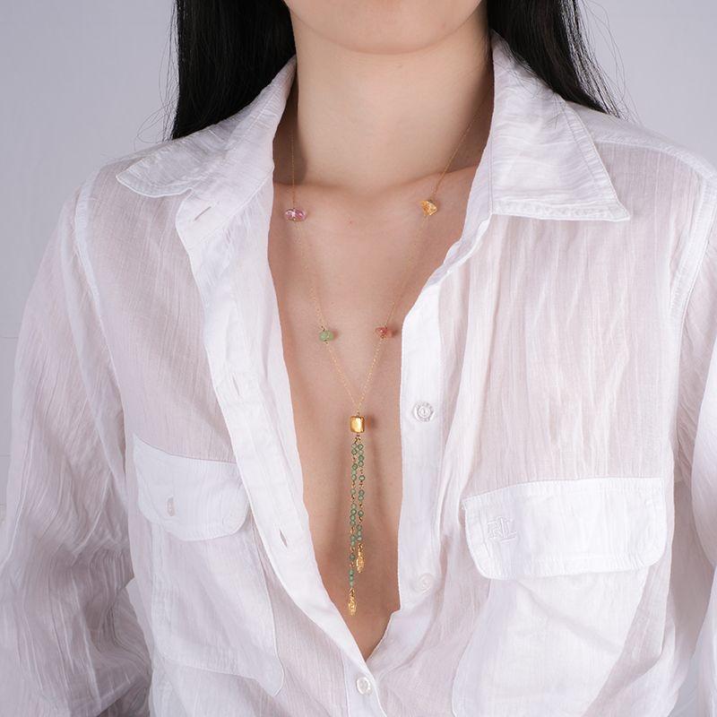 

Women s Necklace with More than Designer Model Kinds of Natural Stones Bohemia Wind All-Matching Clothes Ornament Accessories Retro Shi Yi