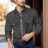 Men'S Fashionable Lapel And Shoulder Length Short Sleeved Casual Top