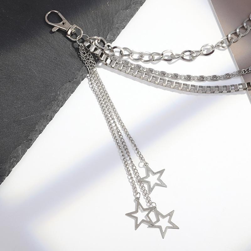 Women's Hip Hop Metal Chain Star Waist & Pants Chain Accessories