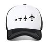 Men's History Of Airplane Evolution Print baseball cap Stylish Crew Versatile For Casual caps summer adjustable Snapback hats