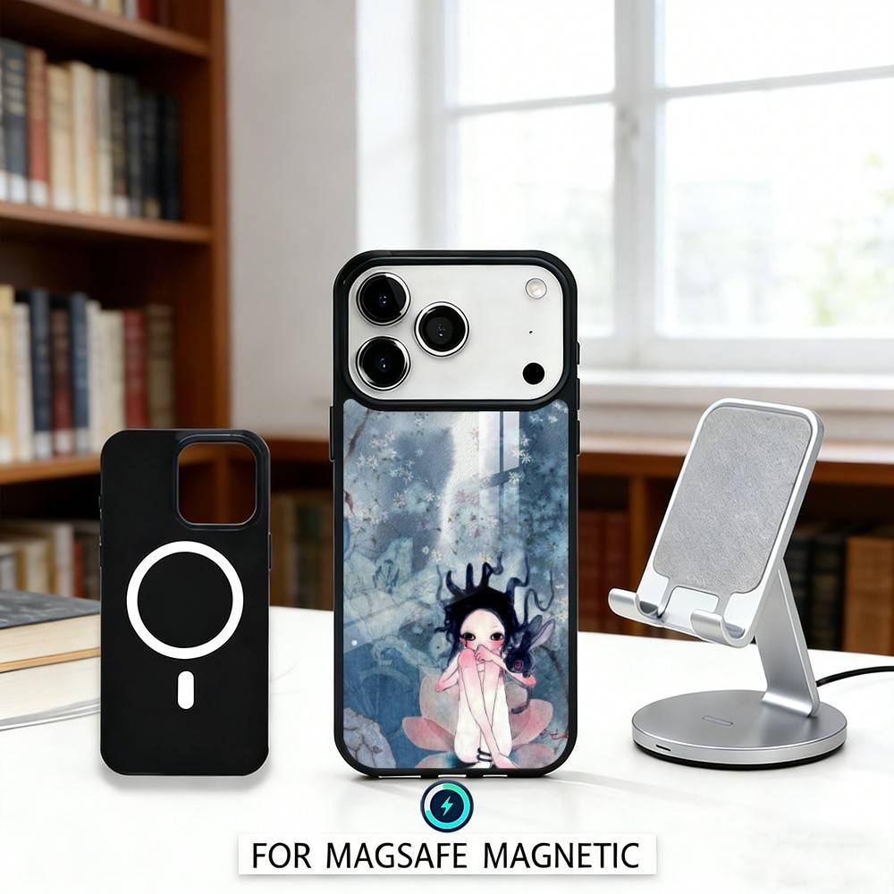 A-Art E-Essay-A-Aya T-Takano Phone Case For iPhone17,16,15,14,13,12,Pro,Max,Magnetic For Magsafe Wireless Charging