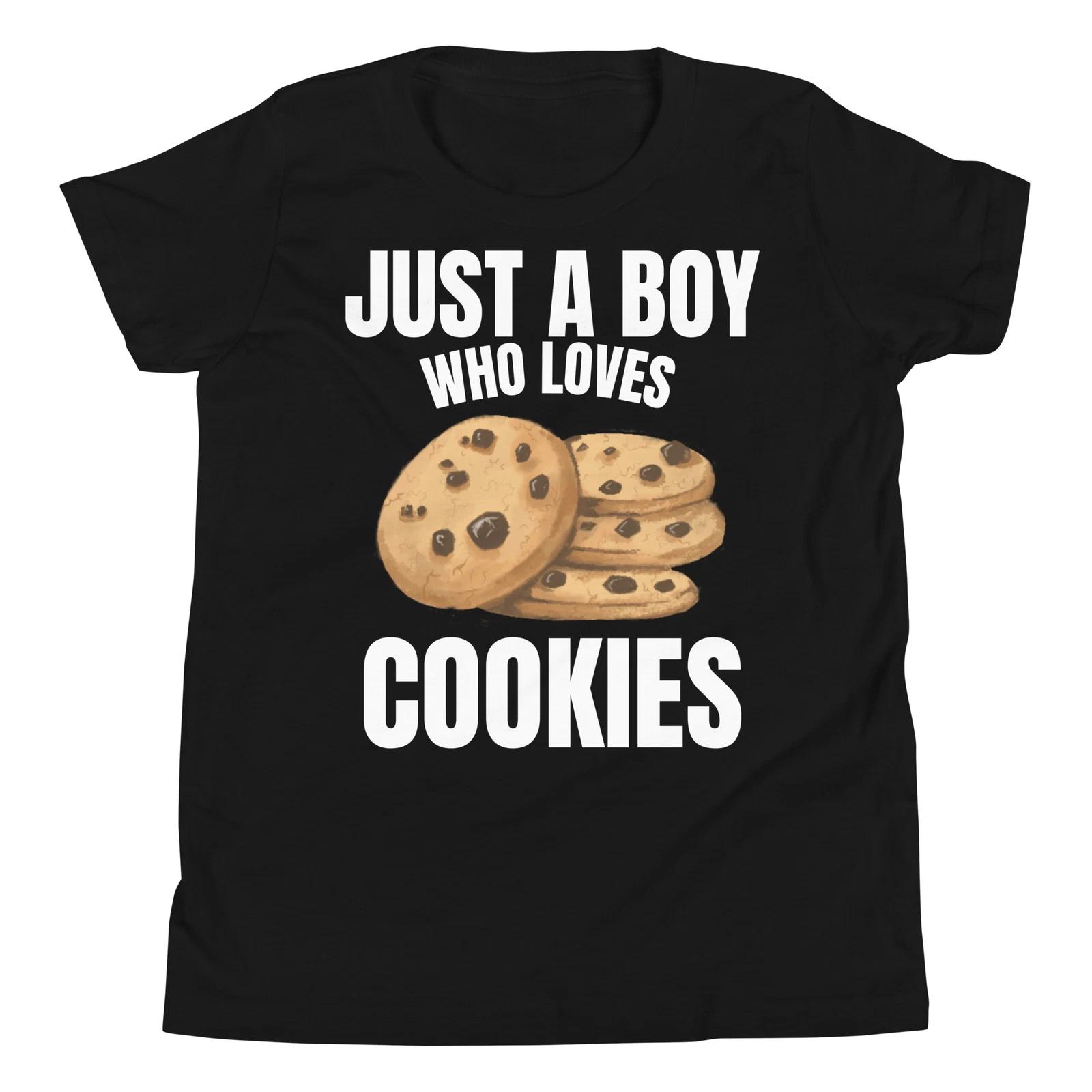 

Just A Boy Who Loves Cookies Cookie Eater Cookie Lover Youth T-Shirt 100