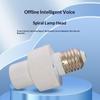 Smarter Sprachaktivierter Lichtschalter Offline Universelle Sprachsteuerung Haushalts-Glühbirnenschalter E27 Schraubsockel