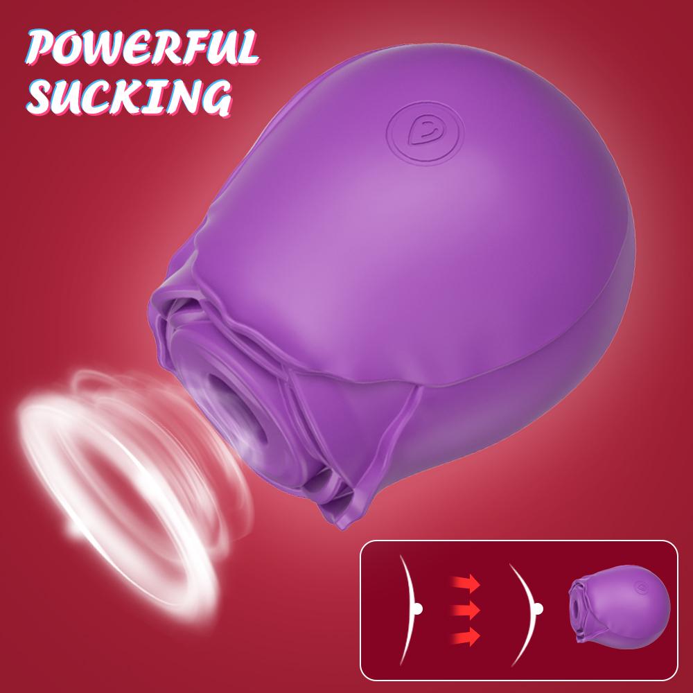 Rose Sex Toys For Woman,Rose Sucking Virbrator For Women,Clit Sucker Clitoral Stimulator For Women