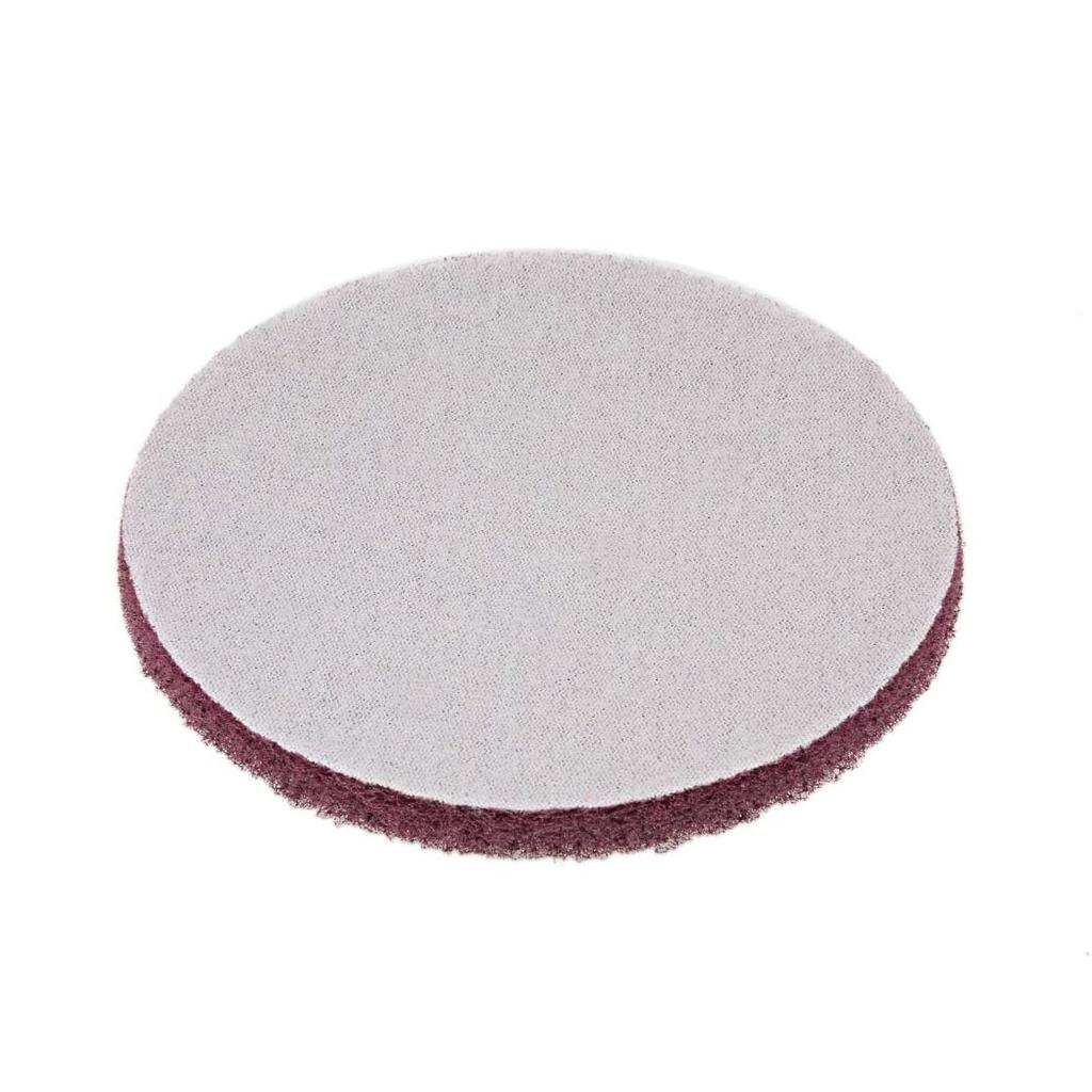 100 Pcs 5inch(125mm) 320 GritScrubber Scouring Pads Drill Scuffing Disc Hoop and Loop Surface Conditioning Disc