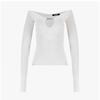 JacquemuS 241kn357 2358 110 Le Haute Logo Charm Scallop Top Women S Knit