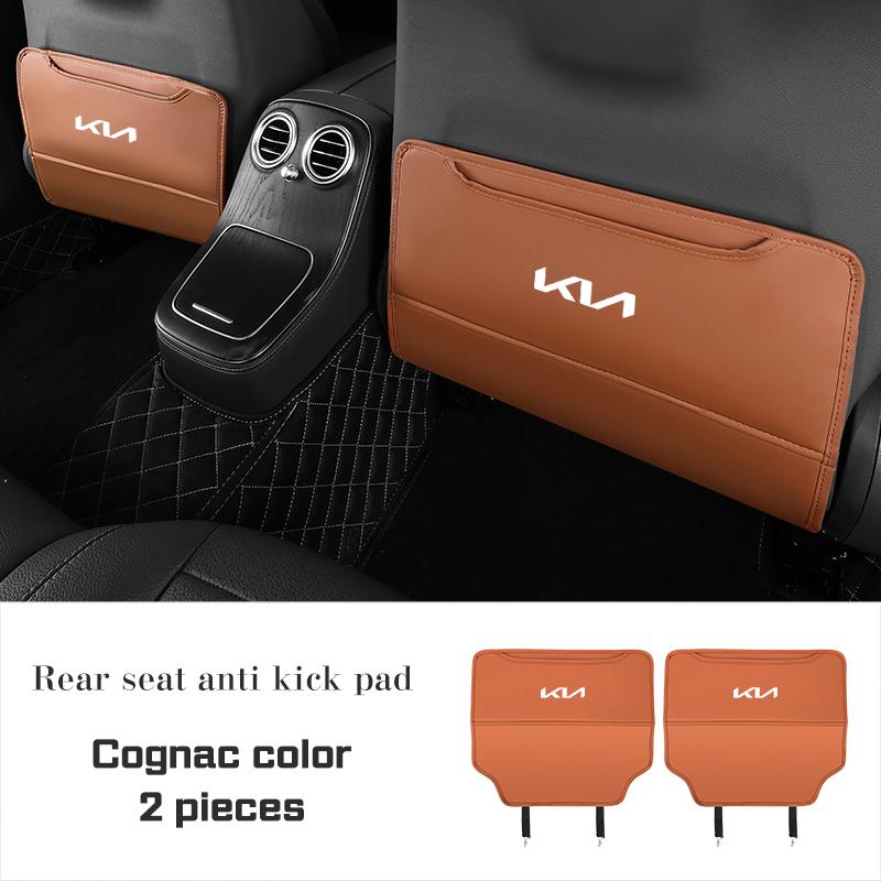 PU-Leder Auto Sitz Anti-Tritt-Matte für KIA Cadenza Sorento K3 K4 K5 K8 K9 Ceed Forte Sportage Seltos Schutzabdeckung Aufbewahrungstasche
