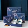 Xidian Blau-Weiß Porzellan Geschirr Geschenkset