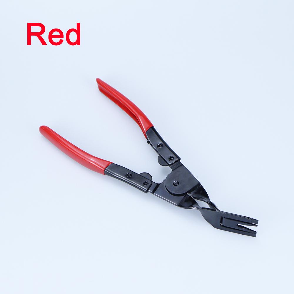 Car Clips Fastener Removal Pliers Kit Panel Dashboard Window Disassembly Tool Fastener Panel Door Plastic Rivet Removal Tool Only Pliers(Red)