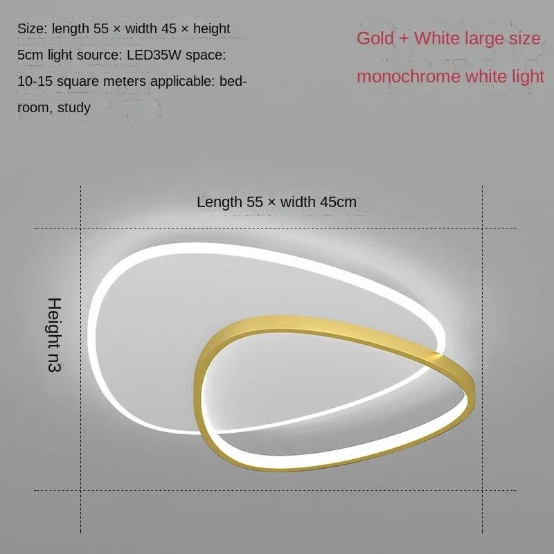 Ultra-thin Led Ceiling Lights Modern Simple Bedroom Lamp Home Art Study Lighting Kitchen Balcony Black/gold Ceiling Lamp Fixture