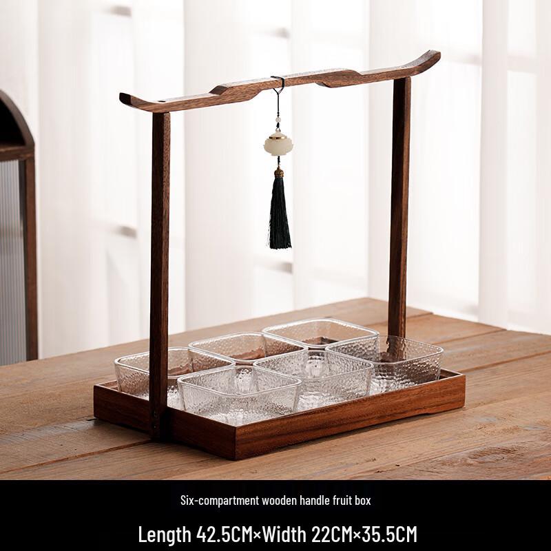 Südamerikanisches Nussbaumholz Serviertablett mit Griff