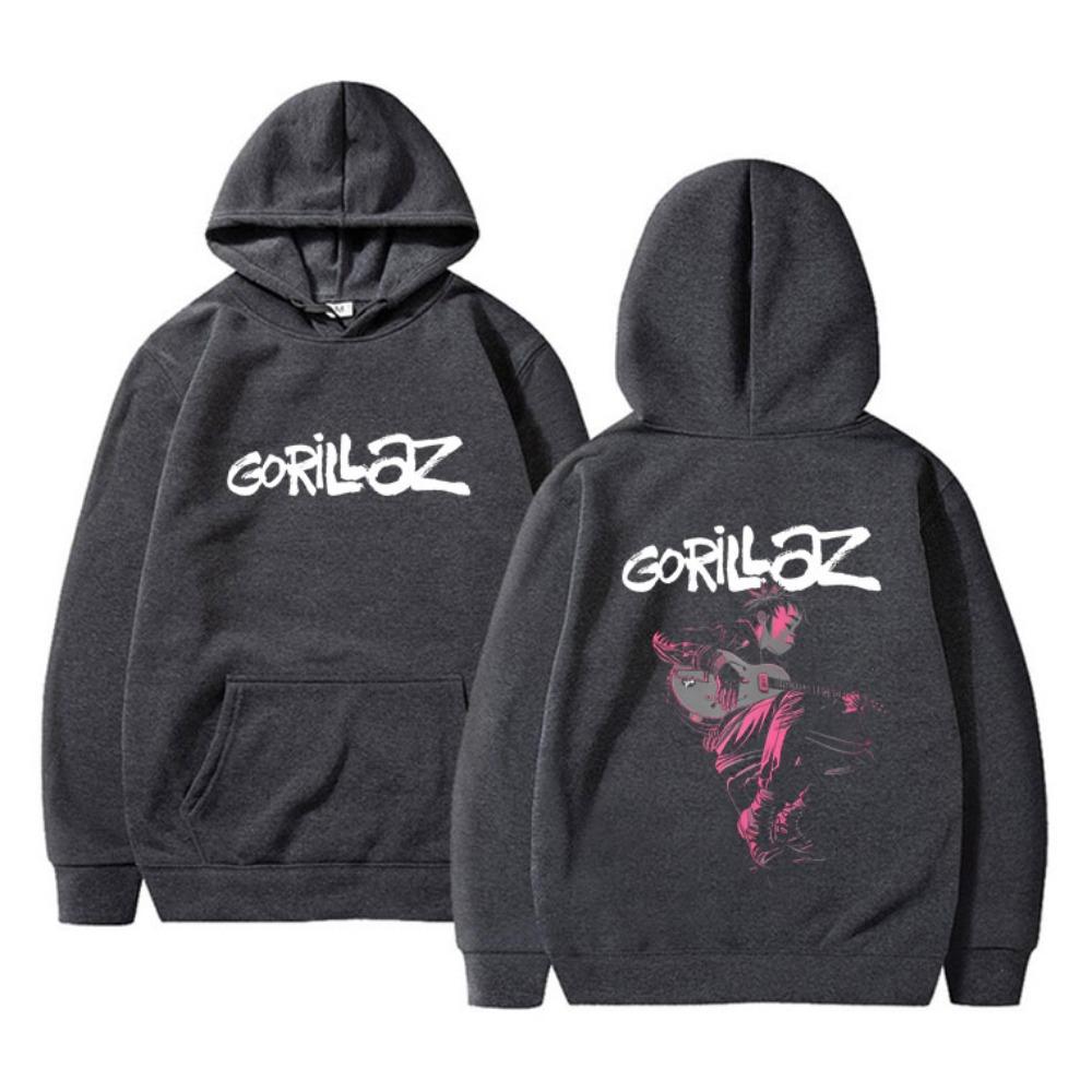 Rock Band Gorillaz The Now Now Album Grafik Hoodie Herren Damen Punk Oversized Kapuzenpullover Sportbekleidung Männlich Vintage Cool Hoodies