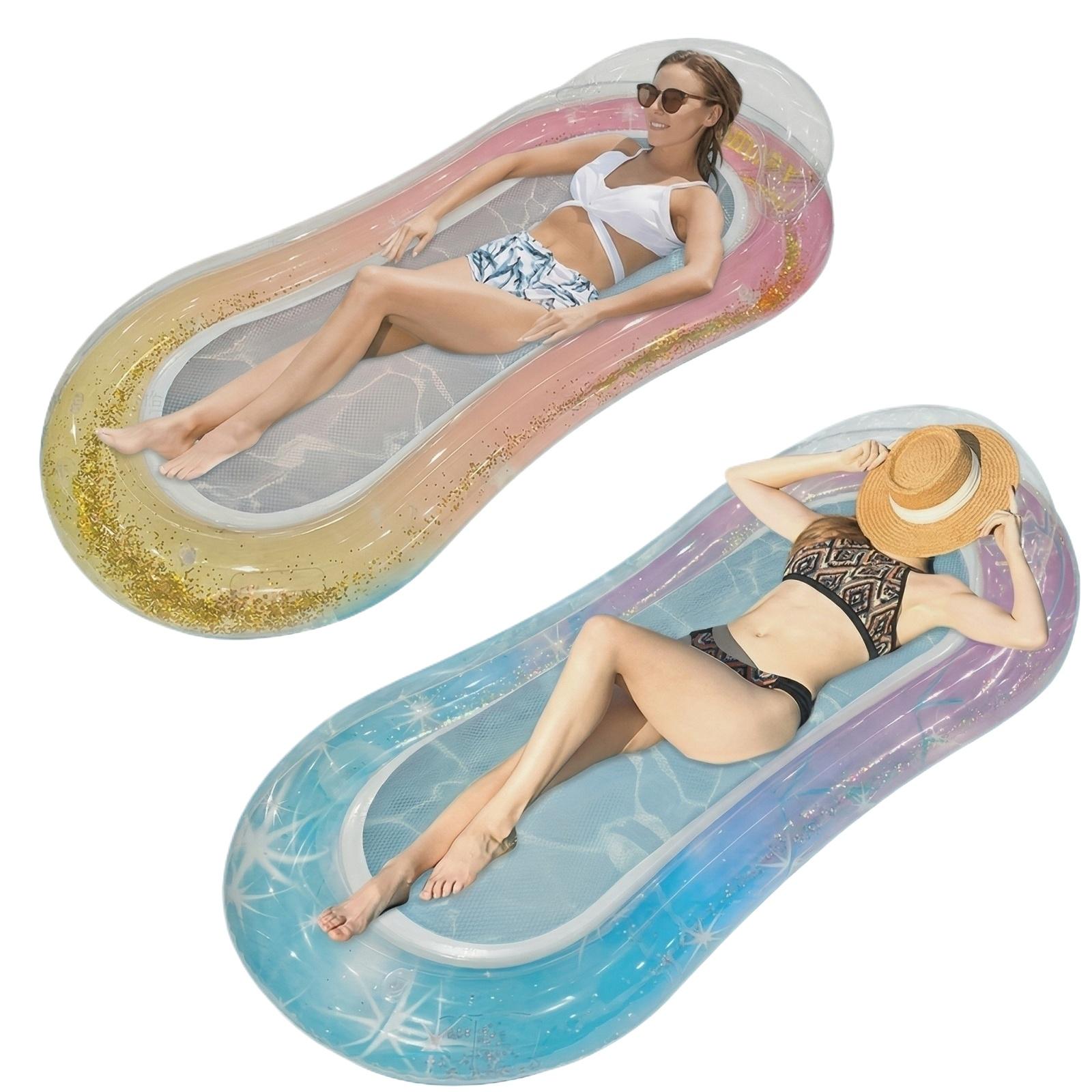 

Floating Beach Waterbed With Foldable Backrest, Inflatable Sofa, Cylindrical Chair One Size