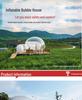 Inflatable Starry Sky Bubble Tent: Transparent Holiday House for Scenic Camping