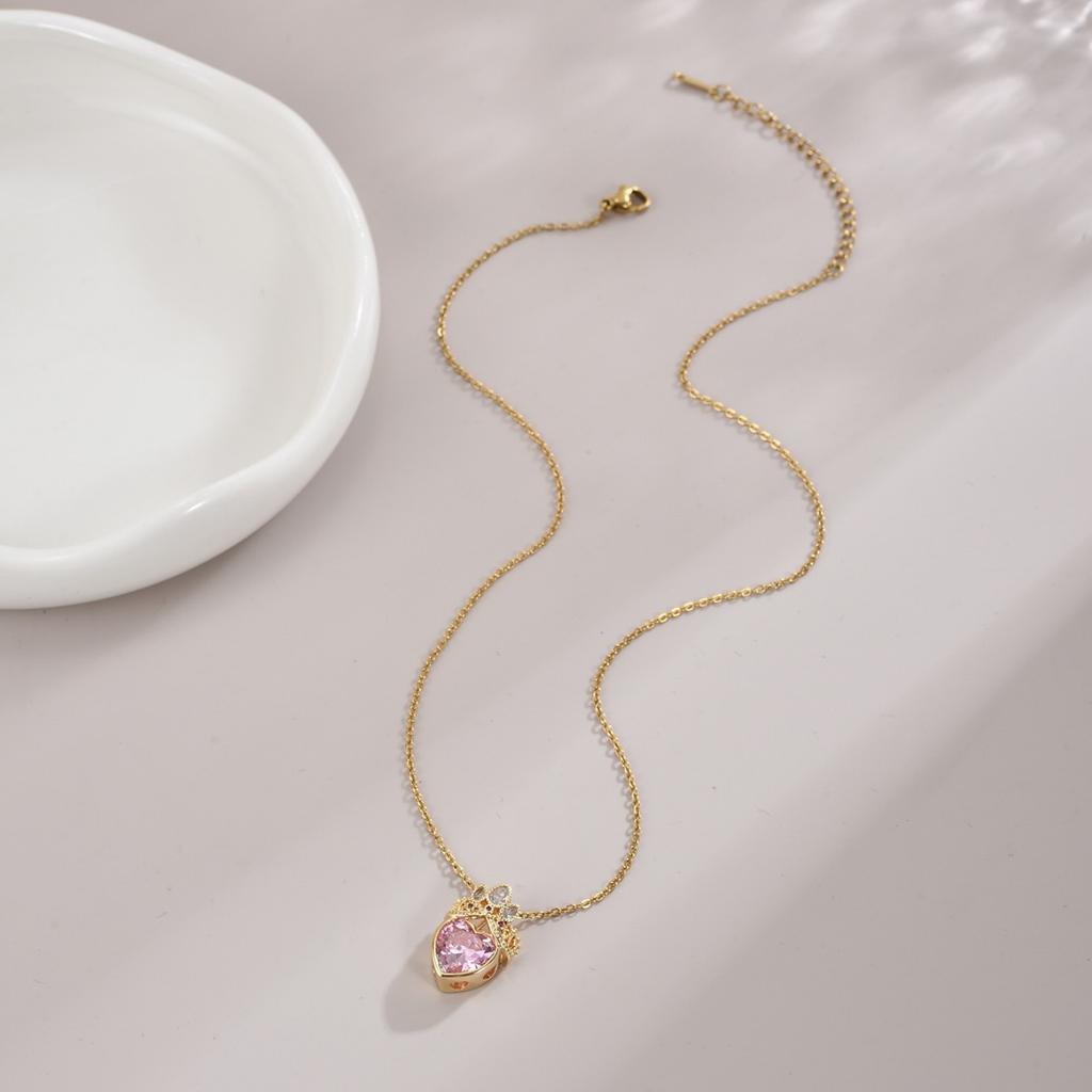 Prinsesskrona Hänge Halsband Kvinnor Bröllopsfest Smycken Skola Blair Krona Rapunzel Förgyllt Halsband Gåva till Henne