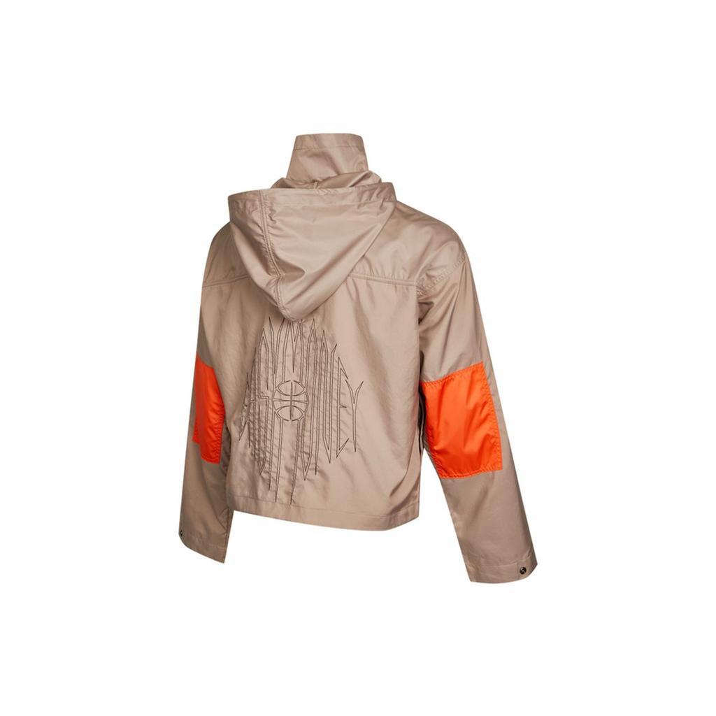 Nike KD Swoosh Embroidered Woven Basketball Jacket Men Outerwear Khaki CV2404-245