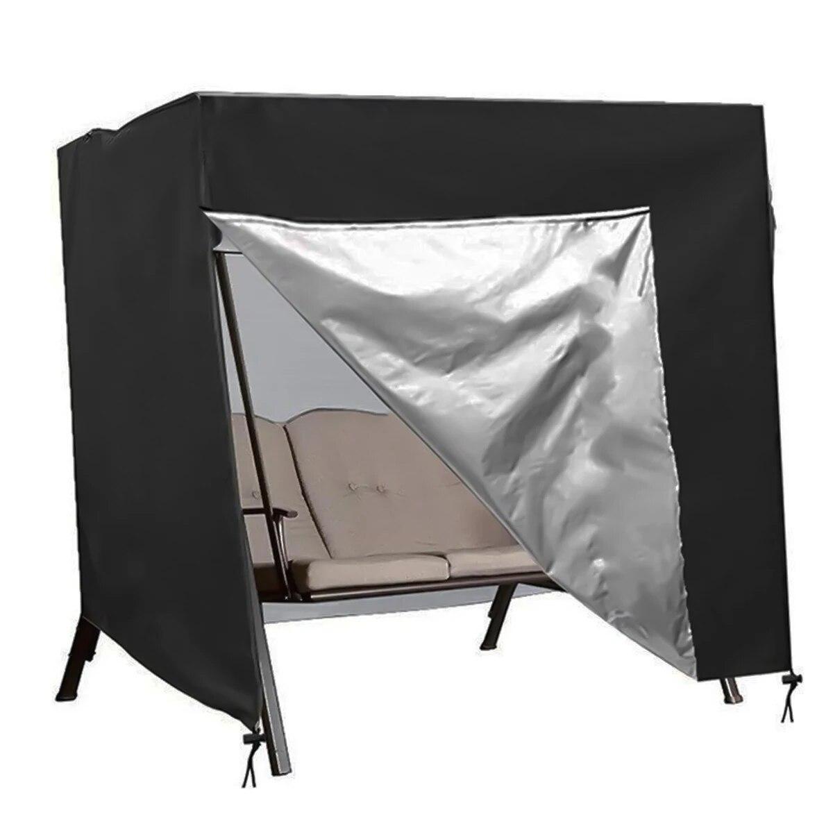 

Водонепроницаемый солнцезащитный козырек для улицы, чехол для садовых качелей, чехол для гамака, дворик-патио, подвесной стул, навес для сиденья, 2-местный, 210D