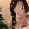 Rhinestone Snowflake Hairpin Pearl Christmas Hair Clip Vintage   Children