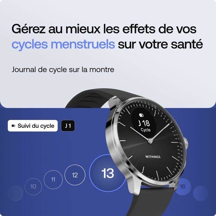 Montre connectée Withings ScanWatch Light Noir