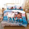 Animal Horse Bedding Sets Quilt Bed Cover Comforter Duvet Cover Pillow Case 2-3 Pieces Sets Kids Adult Bedroom Decoration