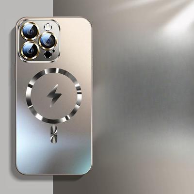 Anwendbar auf iPhone16Promax Handyhülle Lightning Kabelloses Laden und Magnetische Saugkraft Apple 15 Vollumfassende AG Matte Schutzhülle