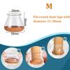 24 Pcs Chair Leg Floor Protectors for Hardwood Floors Silicone Covers Felt Pads Furniture Leg Caps Anti-Scratch Reduce Noise Fit 14-40mm