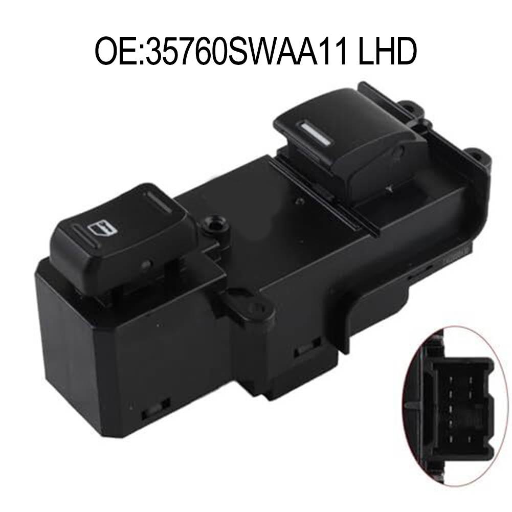 Front Right Electric Window Control Switch Compatible with For Honda V (07 09) Features Plastic and Metal Construction