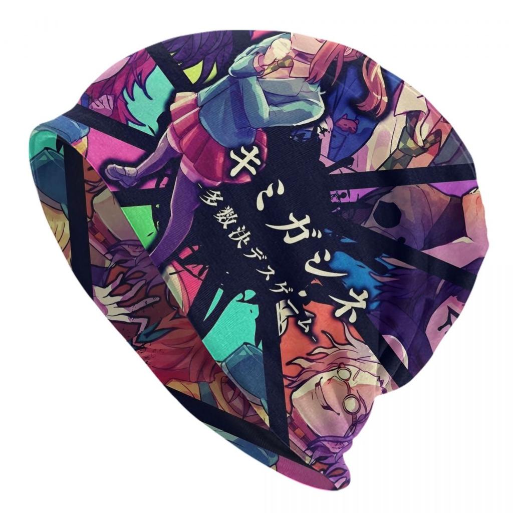Warm Unisex Women Knitted Hats Adult Unisex Horror Game YTTDED Anime Skullies Beanies Caps Your Turn To Die Humor Bonnet Hats