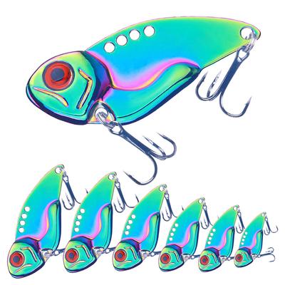 6 sztuk 3-20g VIB Fishing Lure sztuczne ostrze metalowy Spinner Crankbait wibracja przynęta Swimbait Pesca dla okonia szczupaka