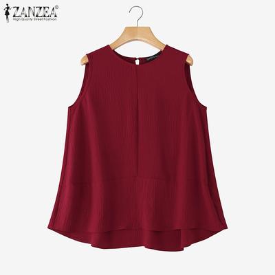 Women Summer Casual Round Neck Sleeveless Tank Tops