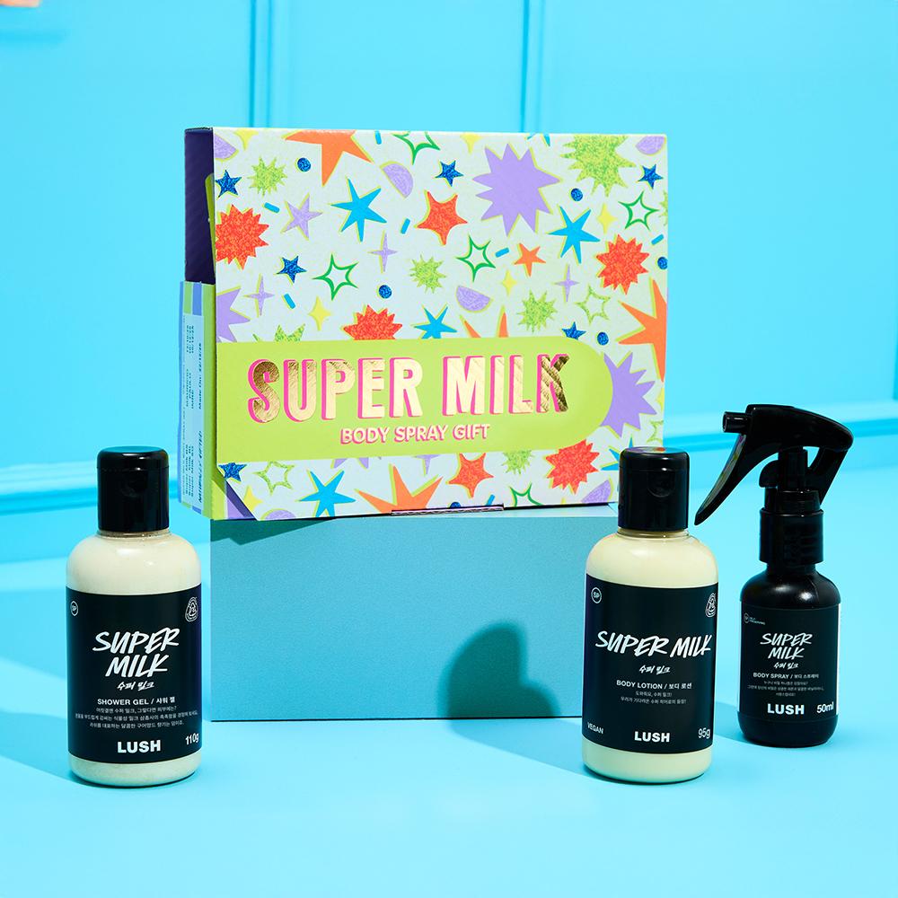 Lush Super Milk Körperspray Geschenkset