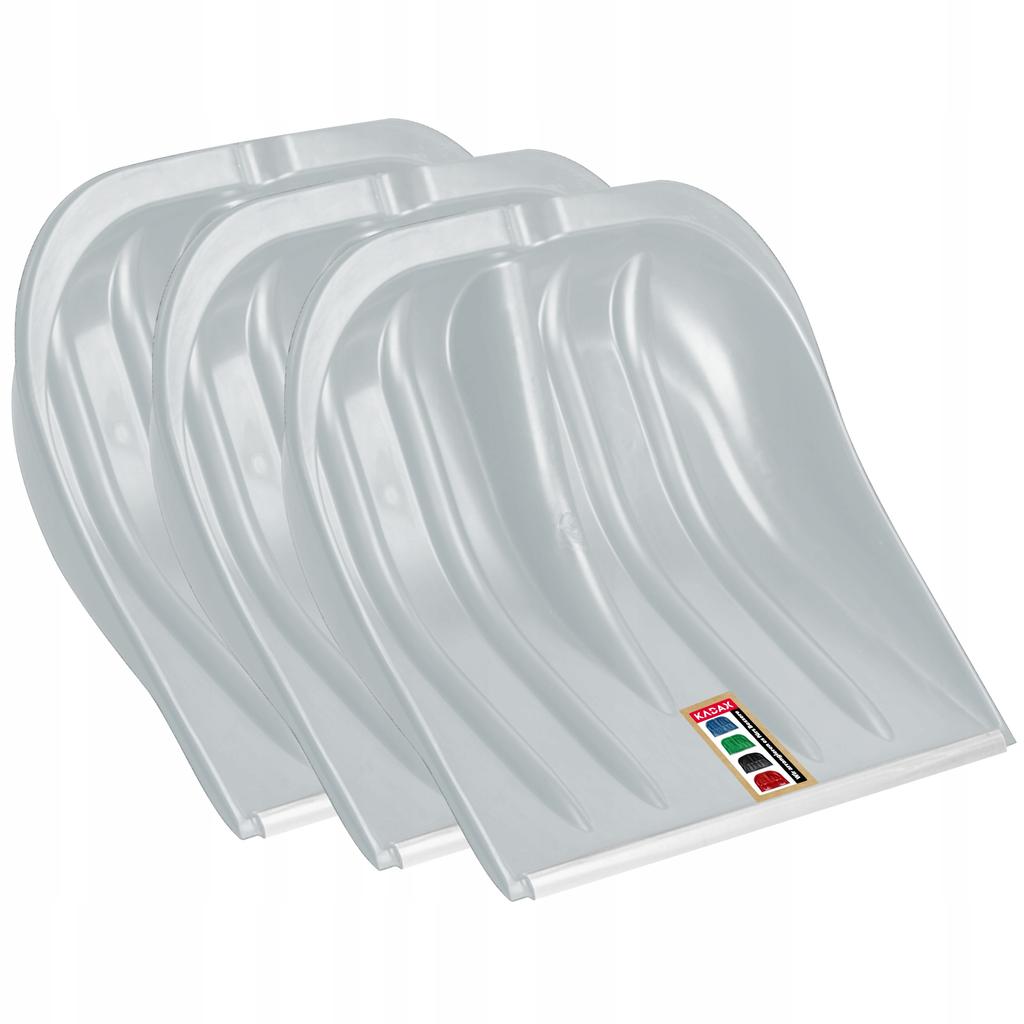 KADAX 3x Łopata szufla Do Śniegu Bez Trzonka Do Odśnieżania 49cm Plastikowa