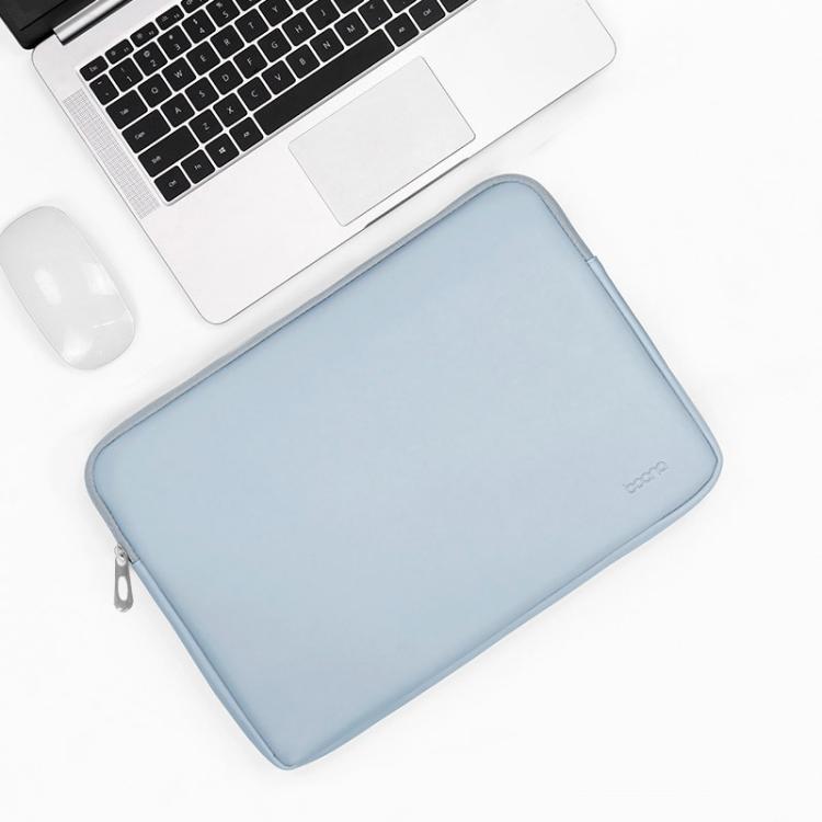 Baona BN-Q001 PU Leather Laptop Bag, Colour: Sky Blue, Size: 13/13.3/14 inch Sky Blue 13/13.3/14 inch