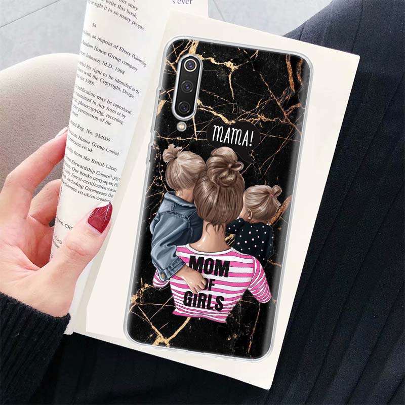 

Mom Baby Love Girl Silicon Call Phone Case For Xiaomi Redmi Note 14 13 12 12S 11 Pro Plus 11S 10 10S 11T 11E 4G 5G Soft Cover Re Redmi Note 11T 5G