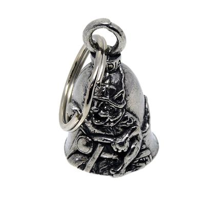 GUARDIAN BELL AMGB Biker Bell, Key Holder, Protective Talisman/Amulet for Safe Driving, Pewter