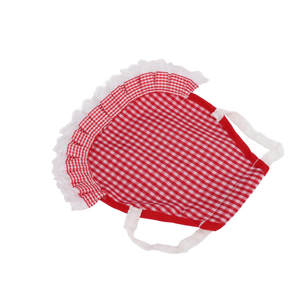 Hen Double Apron Reusable Hen Apron Poultry Protector with Elastic Straps for Small Medium and Large HenRed Grid