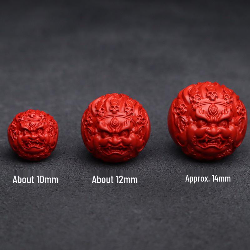 Lingxi Cinnabar Beads: High-Content Red Raw Ore Beads for DIY Bracelets