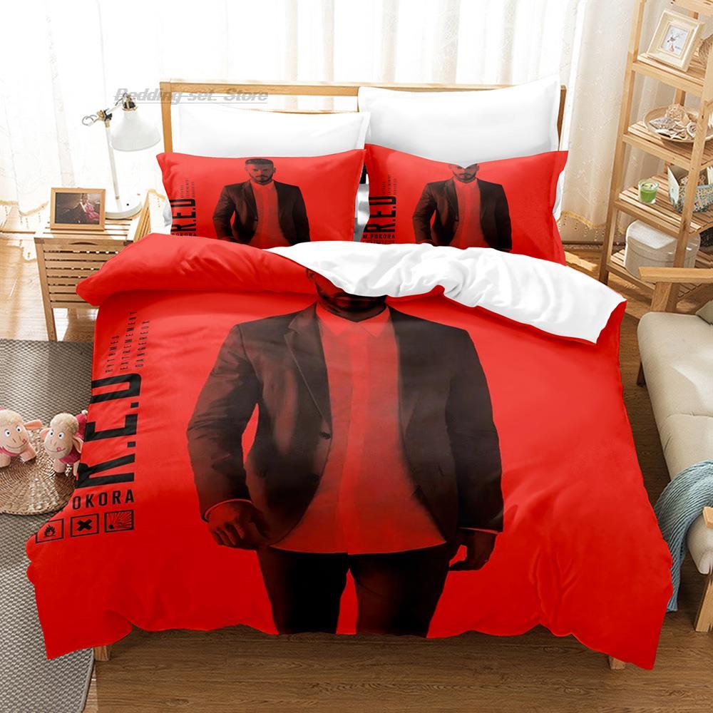 Comforter M. Pokora Bedding Set Single Twin Full Queen King Size Bed Set Aldult Kid Bedroom s 3D Print Bed Sheet S