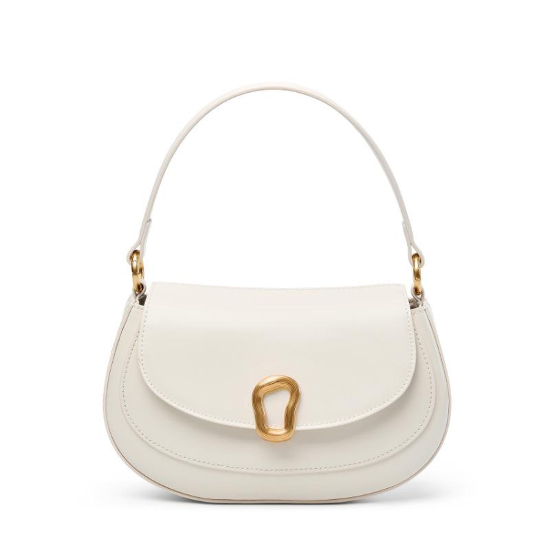 Baguette Bag Women's Leather Messenger New Women's Female Office Workers Small Bag Niche High-end Handbag