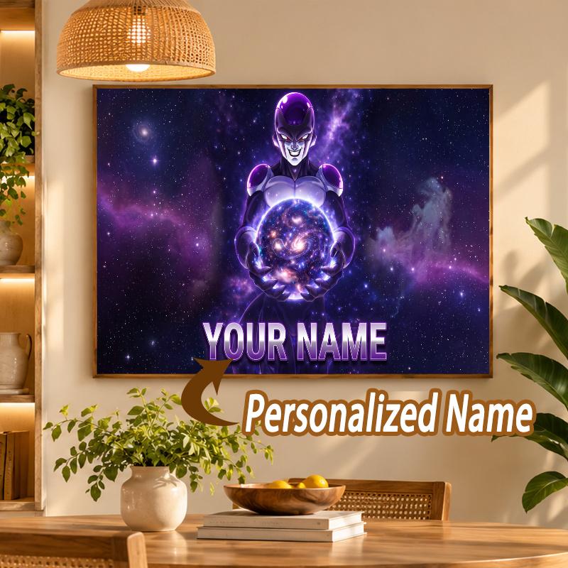 Frieza Custom Name Diamond Painting Personalized 5D Full Drill DIY Diamond Art Home Decor