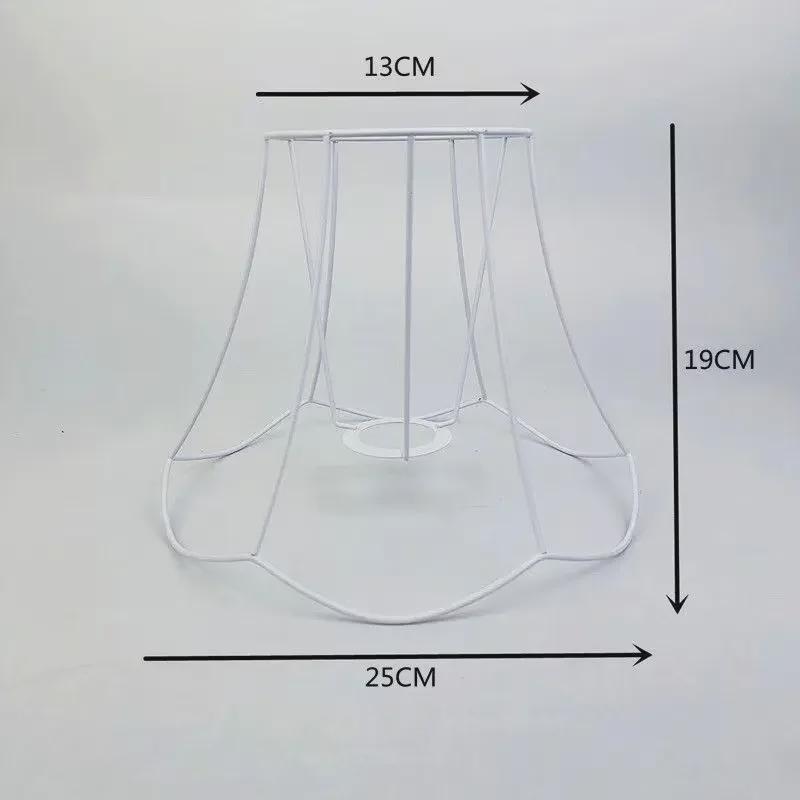 Handgeknüpfte Seilkunst DIY Lampenschirmrahmen: Runde & Eckige Eisenbeschläge für Tischlampen