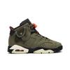 Air 6 Retro Grade School 'Olive' (Unisex) Medium Olive / Black / Sail / Univeristy Red Kids' Basketball Shoes CN1085 200