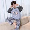 100% Cotton Boys Long Sleeve Pajama Set Cartoon Print Comfortable Sleepwear Kids Ages 8 Fall Home Wear
