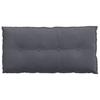 Back Cushion Dark Grey 100 x 50 cm Cord Fabric