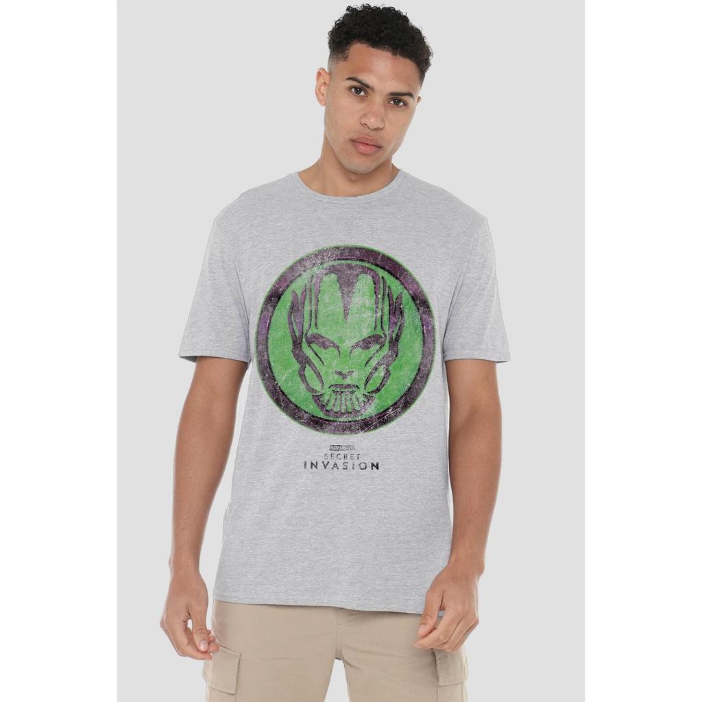 Marvel Mens Secret Invasion Badge T-Shirt