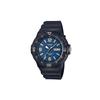 Casio STANDARD Series Waterproof Movement Rose Gold Scale Quartz Movement Resin Strap Japanese and Korean Watch Men's Watch Blue Dial MRW-200H-2B3